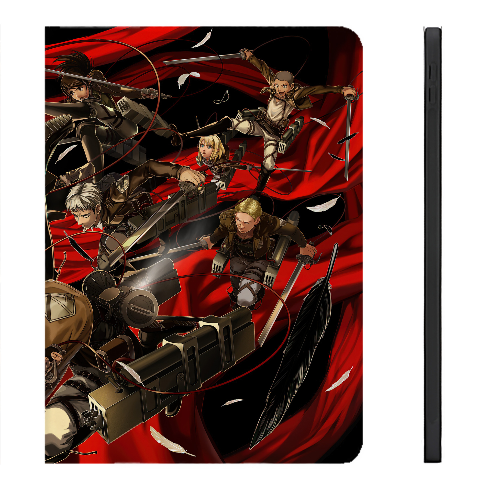 （画像用） 進撃の巨人 Attack on Titan IPadケース ペンホルダー付き ブックスタイルデザイン